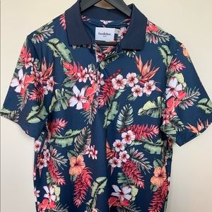 Goodfellow Standard Hawaiian Polo Shirt